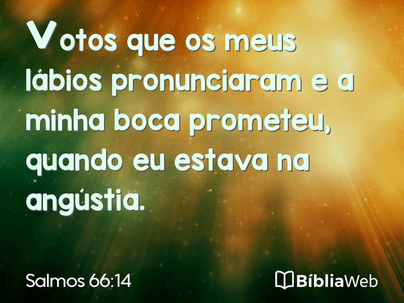 Salmos 66:14 em imagem para compartilhar