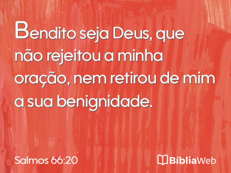 Salmos 66:20 em imagem para compartilhar