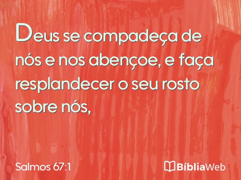 Salmos 67:1 em imagem para compartilhar