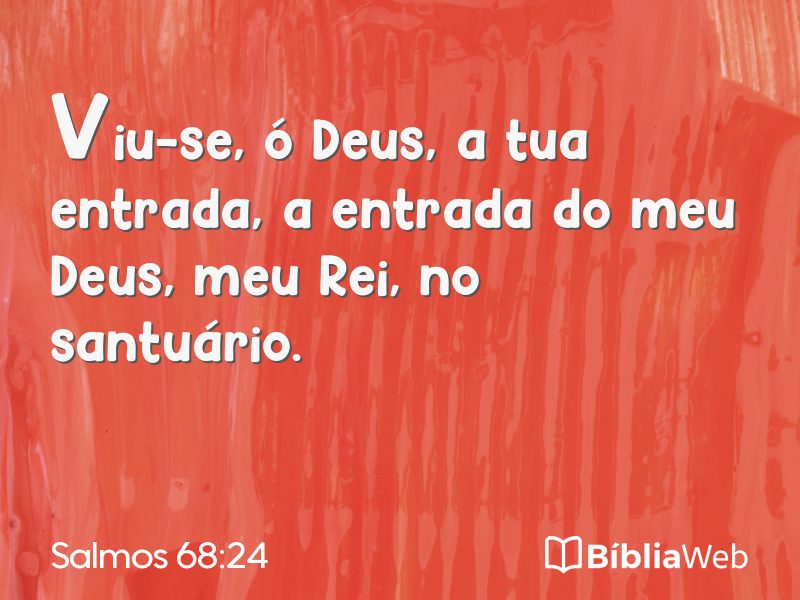 Salmos 68:24 em imagem para compartilhar
