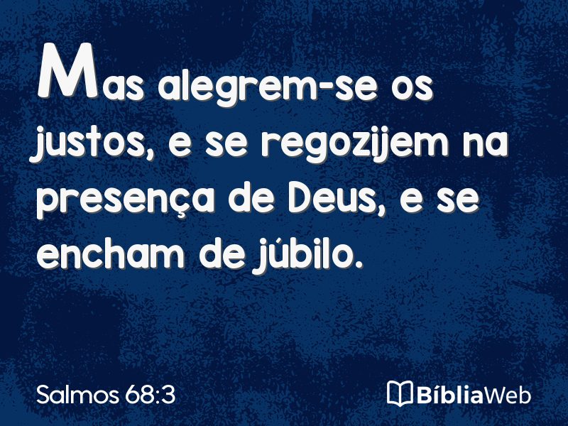 Salmos 68:3 em imagem para compartilhar