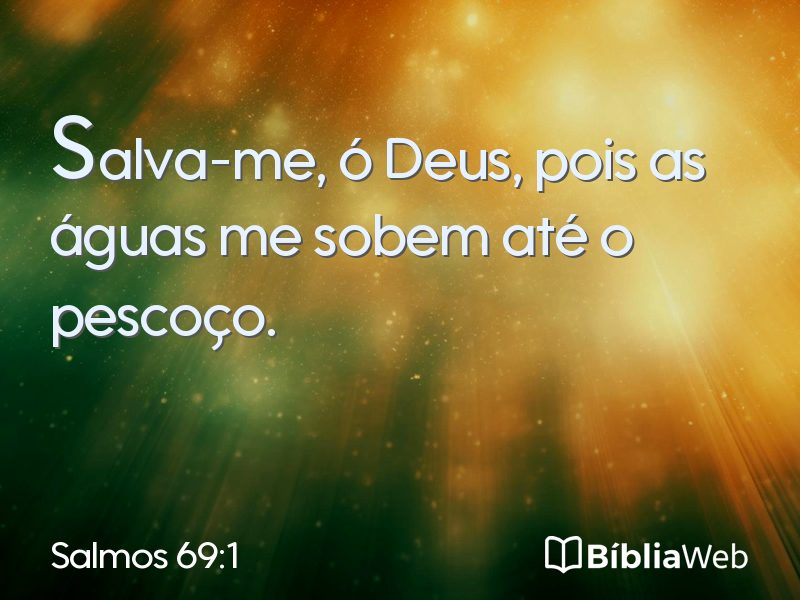 Salmos 69:1 em imagem para compartilhar