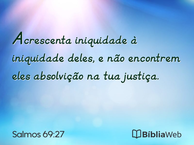 Salmos 69:27 em imagem para compartilhar