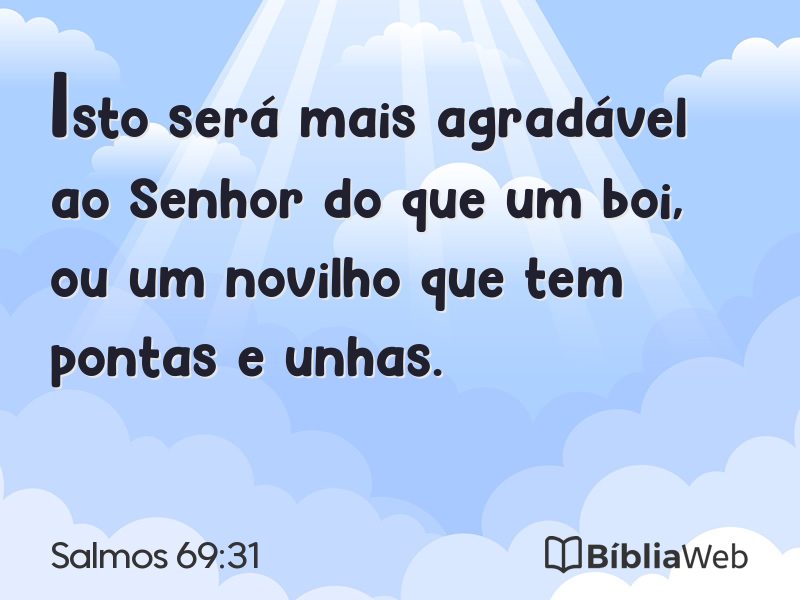 Salmos 69:31 em imagem para compartilhar