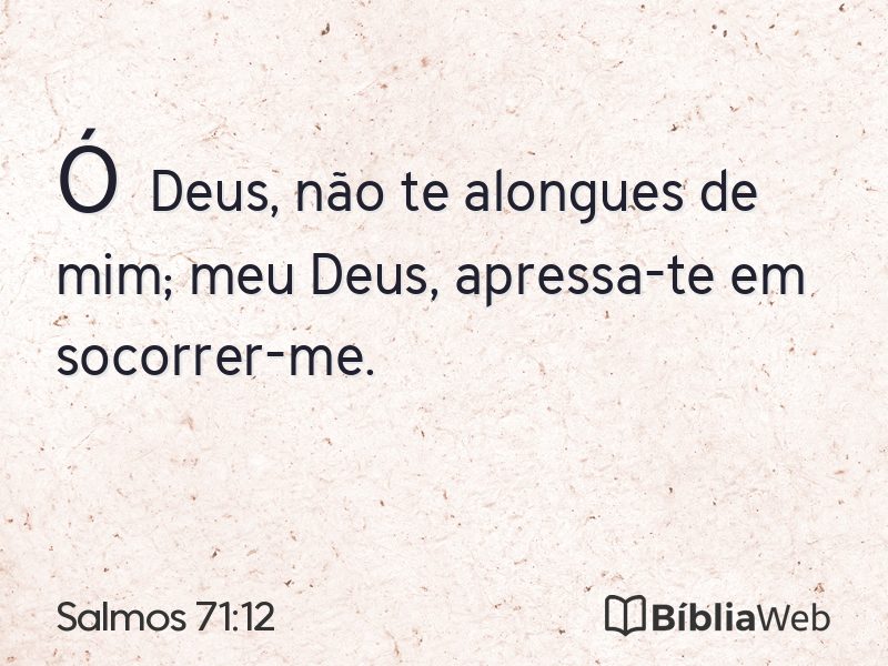 Salmos 71:12 em imagem para compartilhar