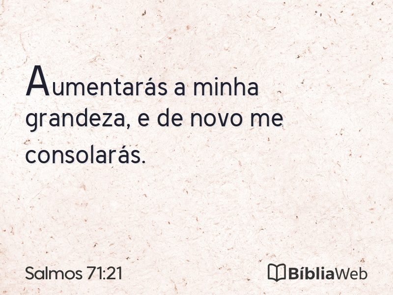 Salmos 71:21 em imagem para compartilhar
