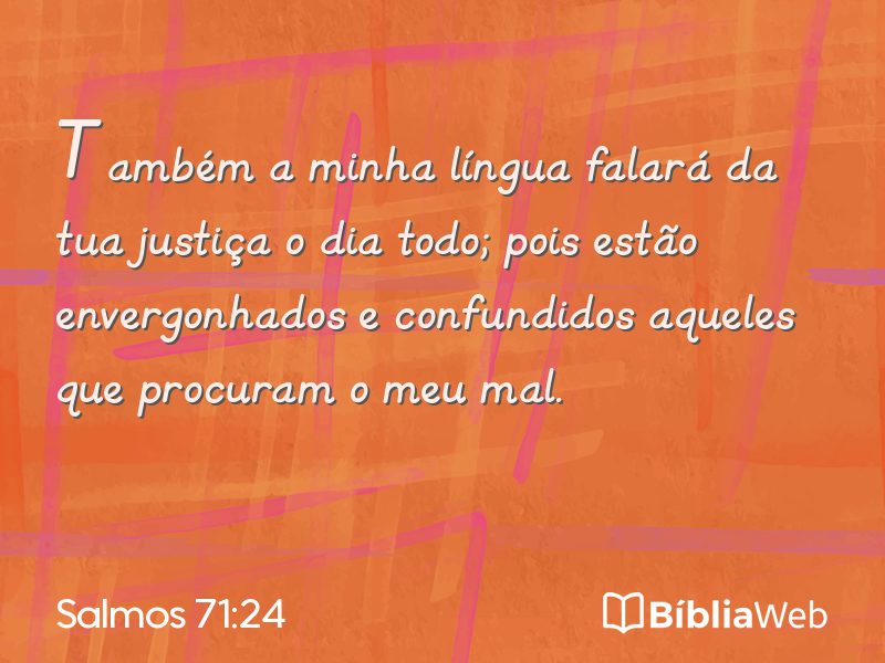 Salmos 71:24 em imagem para compartilhar