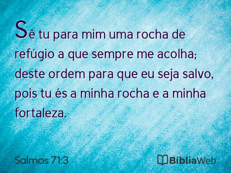 Salmos 71:3 em imagem para compartilhar