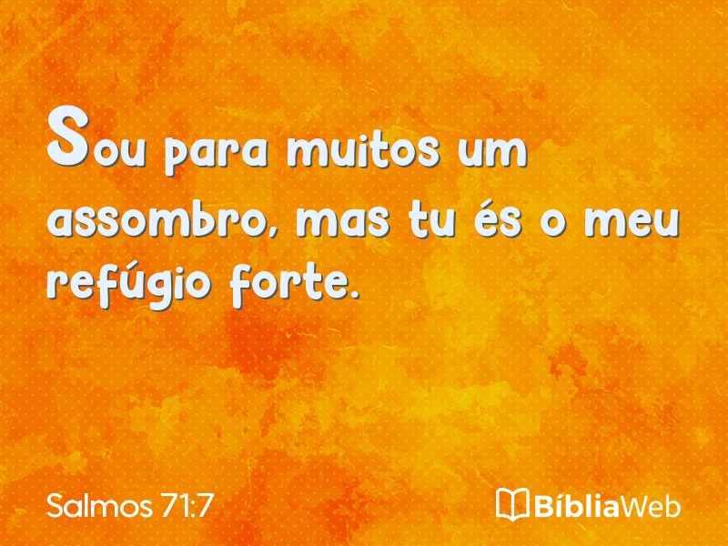 Salmos 71:7 em imagem para compartilhar