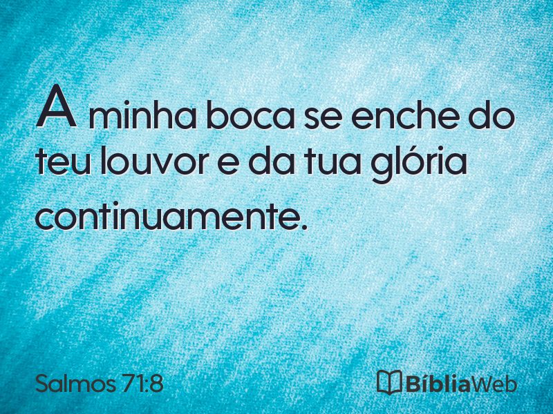 Salmos 71:8 em imagem para compartilhar