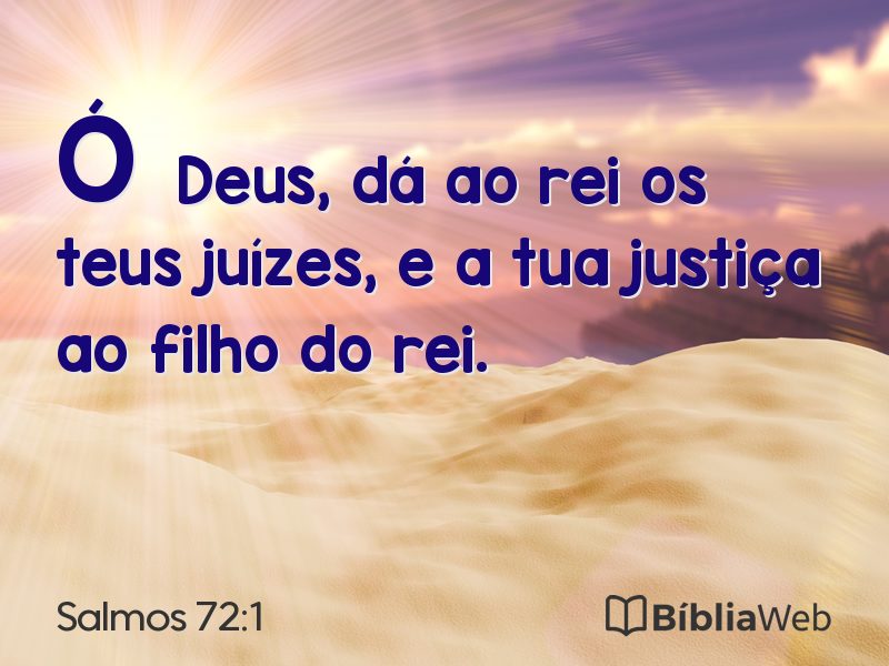 Salmos 72:1 em imagem para compartilhar