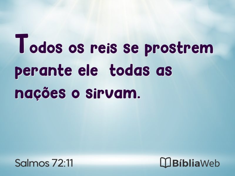 Salmos 72:11 em imagem para compartilhar