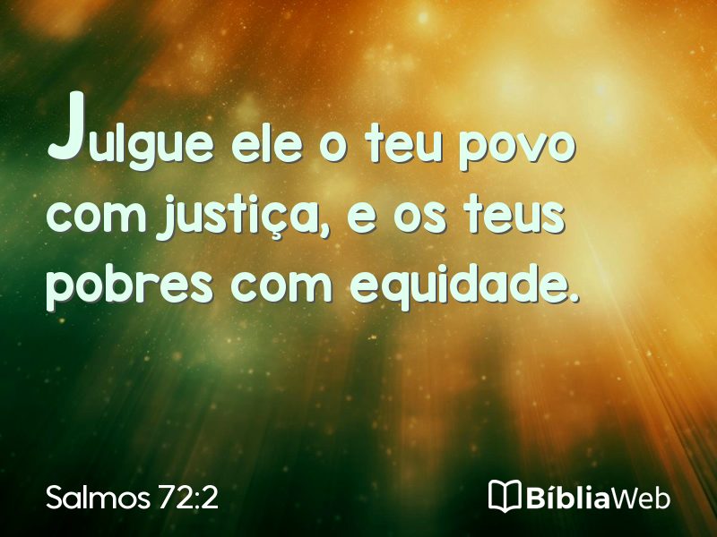 Salmos 72:2 em imagem para compartilhar