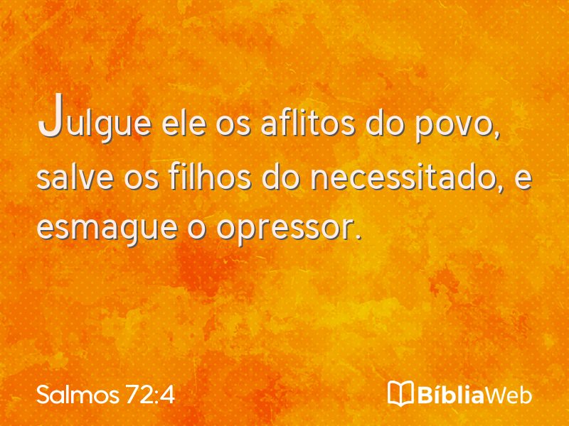 Salmos 72:4 em imagem para compartilhar