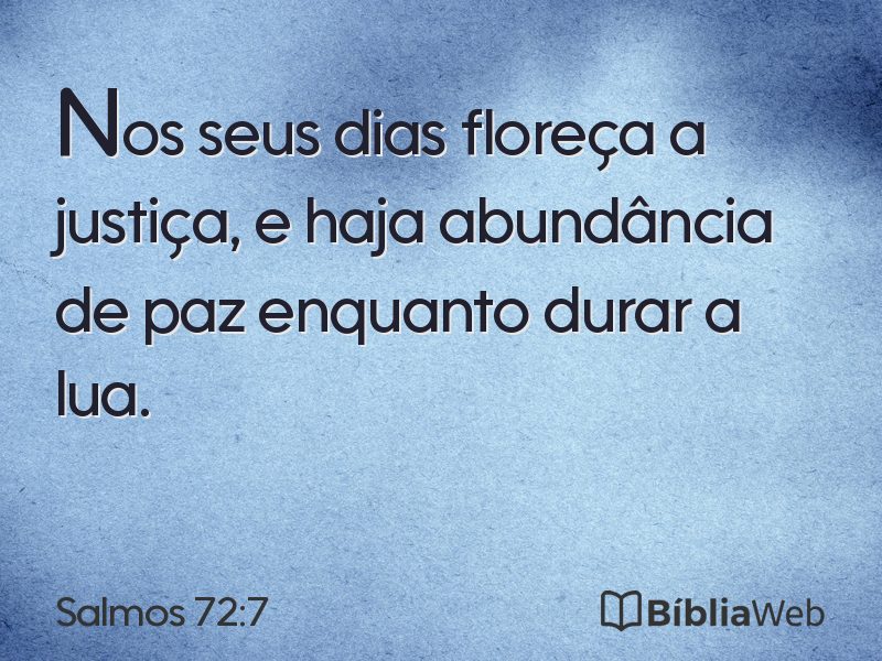Salmos 72:7 em imagem para compartilhar