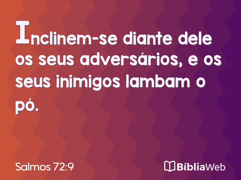 Salmos 72:9 em imagem para compartilhar