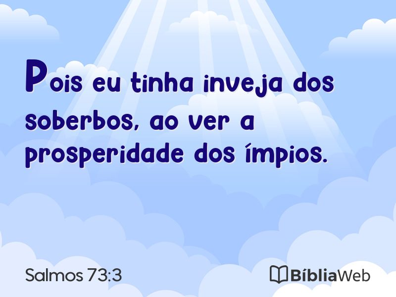 Salmos 73:3 em imagem para compartilhar