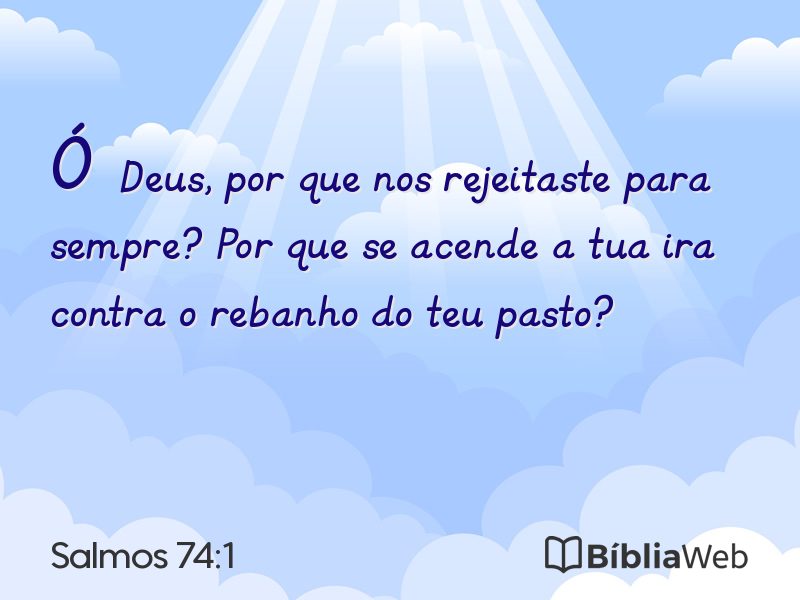 Salmos 74:1 em imagem para compartilhar