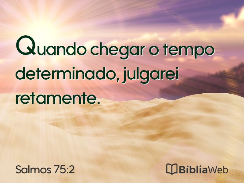 Salmos 75:2 em imagem para compartilhar