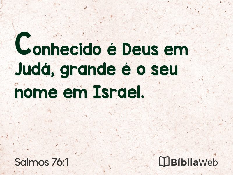 Salmos 76:1 em imagem para compartilhar