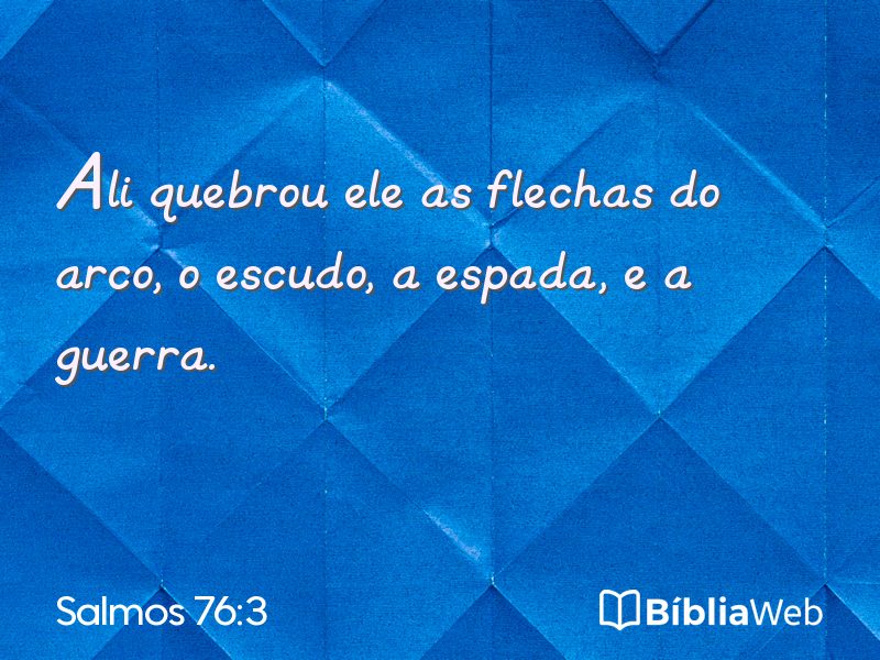 Salmos 76:3 em imagem para compartilhar