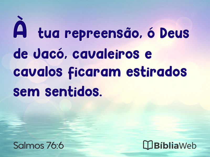 Salmos 76:6 em imagem para compartilhar
