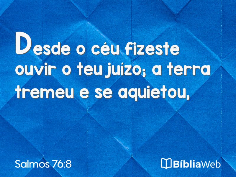 Salmos 76:8 em imagem para compartilhar