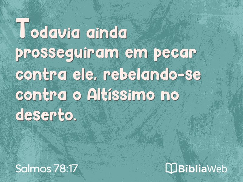 Salmos 78:17 em imagem para compartilhar