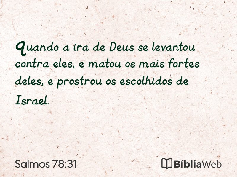 Salmos 78:31 em imagem para compartilhar