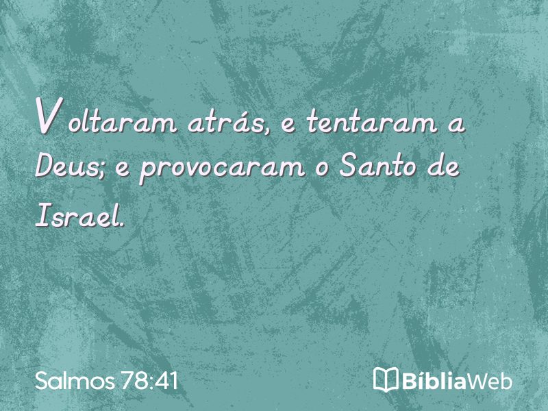 Salmos 78:41 em imagem para compartilhar