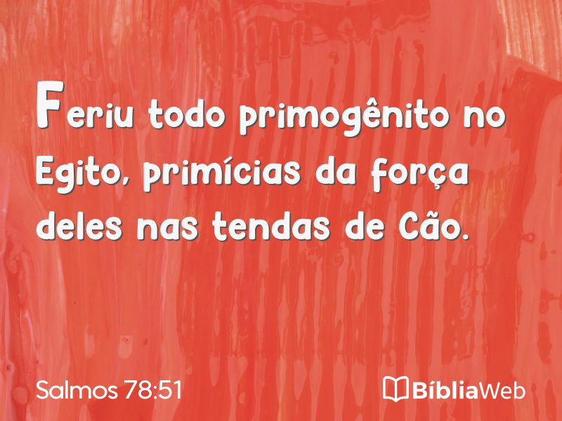 Salmos 78:51 em imagem para compartilhar