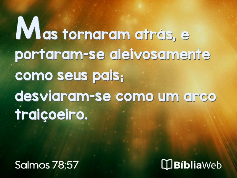 Salmos 78:57 em imagem para compartilhar