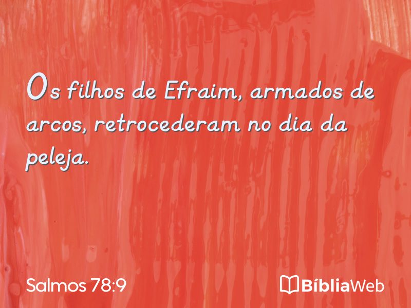 Salmos 78:9 em imagem para compartilhar
