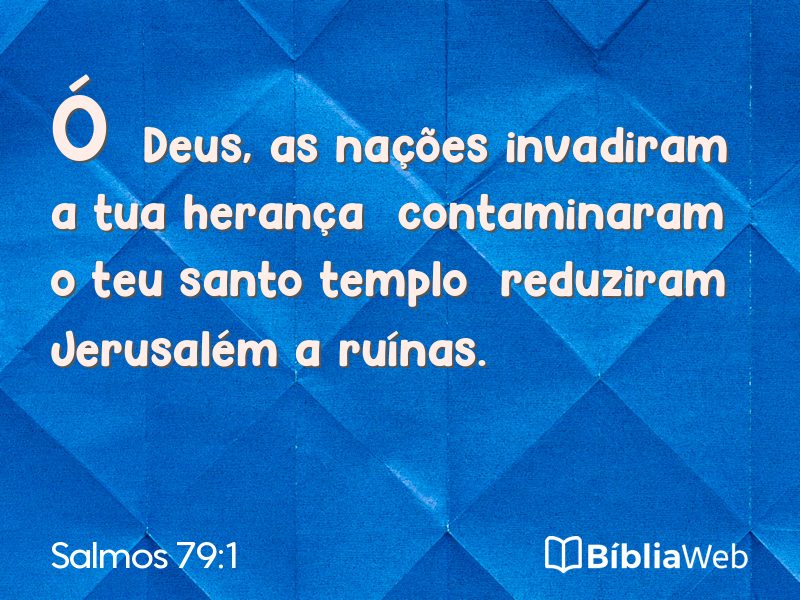 Salmos 79:1 em imagem para compartilhar