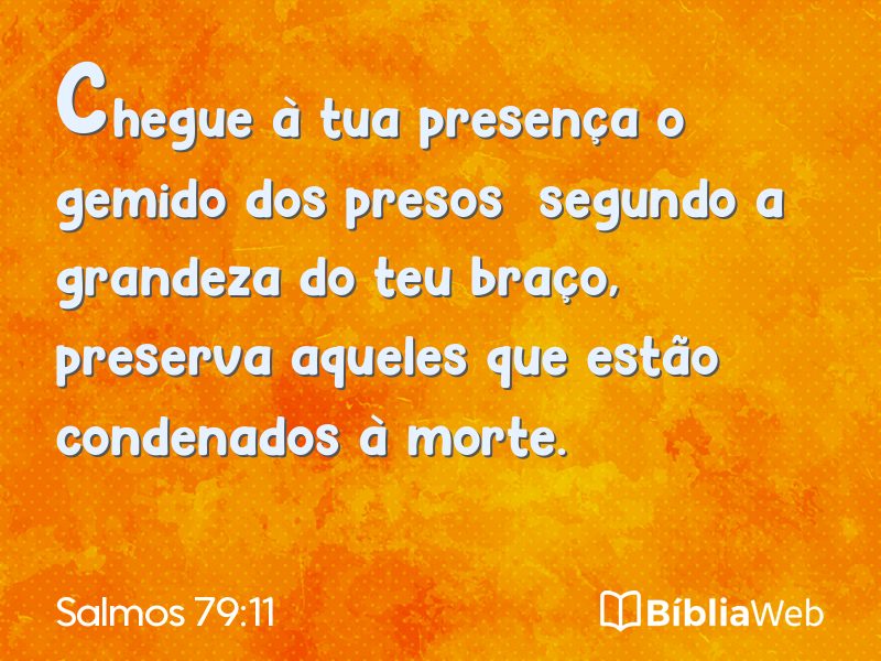 Salmos 79:11 em imagem para compartilhar