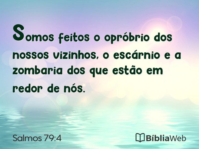 Salmos 79:4 em imagem para compartilhar