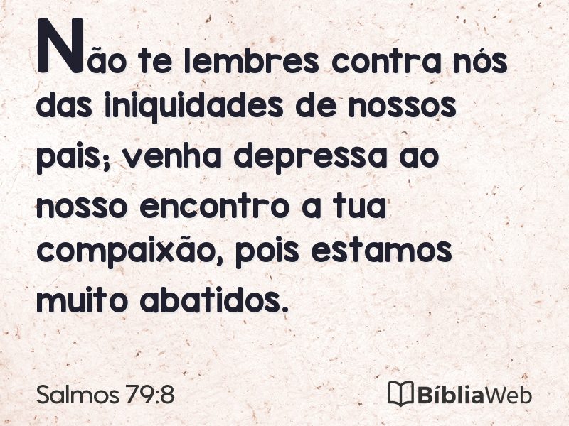 Salmos 79:8 em imagem para compartilhar