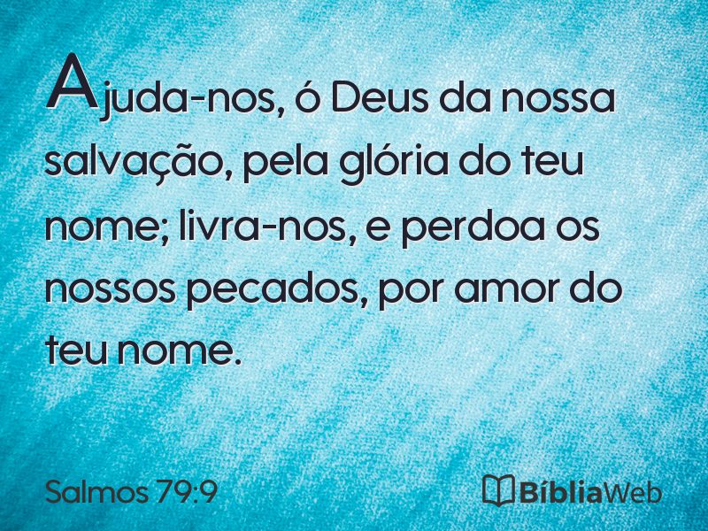Salmos 79:9 em imagem para compartilhar