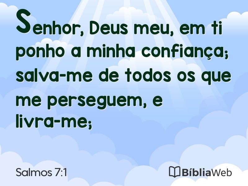 Salmos 7:1 em imagem para compartilhar