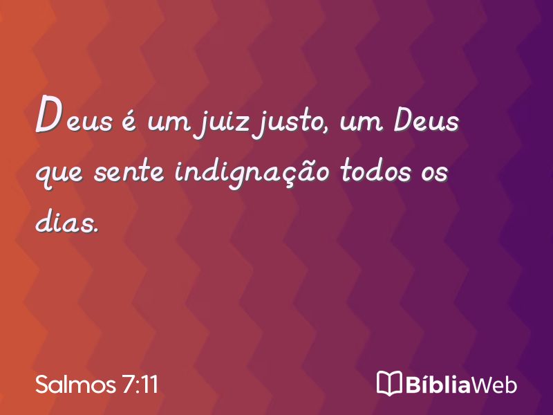 Salmos 7:11 em imagem para compartilhar