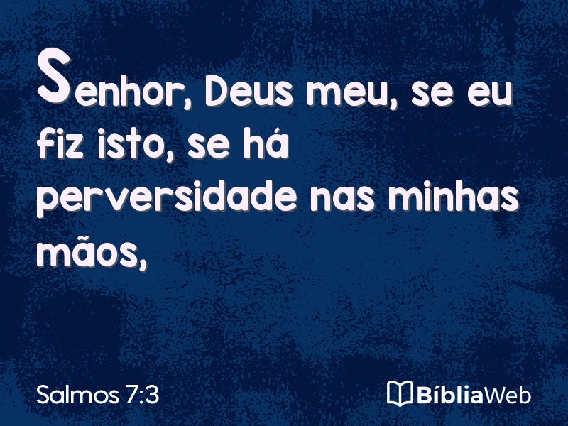 Salmos 7:3 em imagem para compartilhar