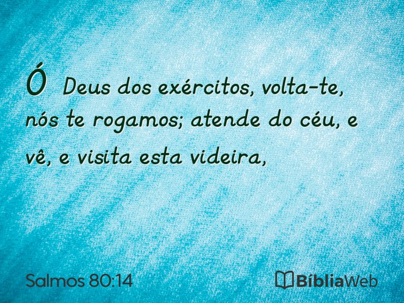 Salmos 80:14 em imagem para compartilhar
