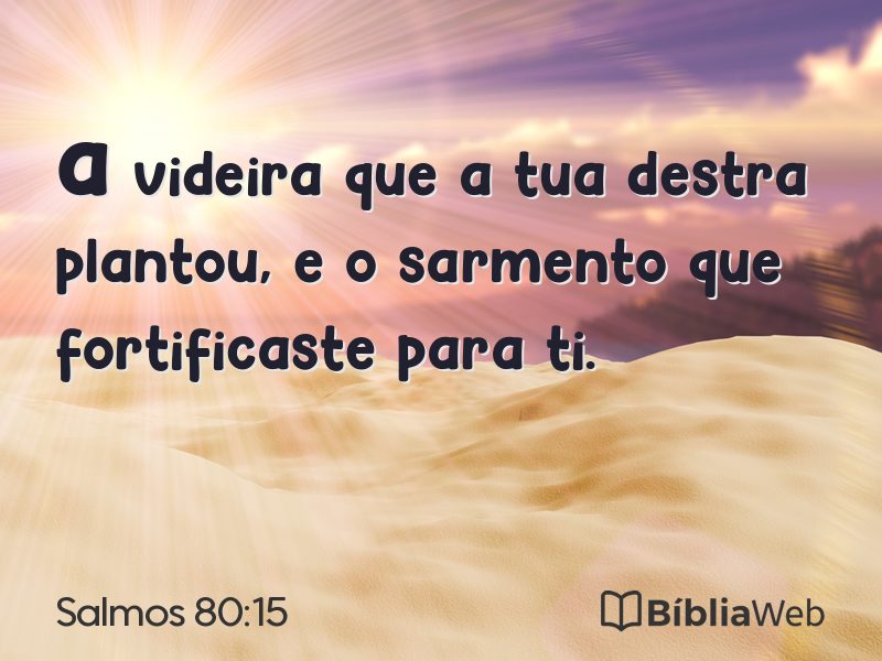 Salmos 80:15 em imagem para compartilhar