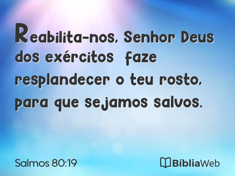 Salmos 80:19 em imagem para compartilhar