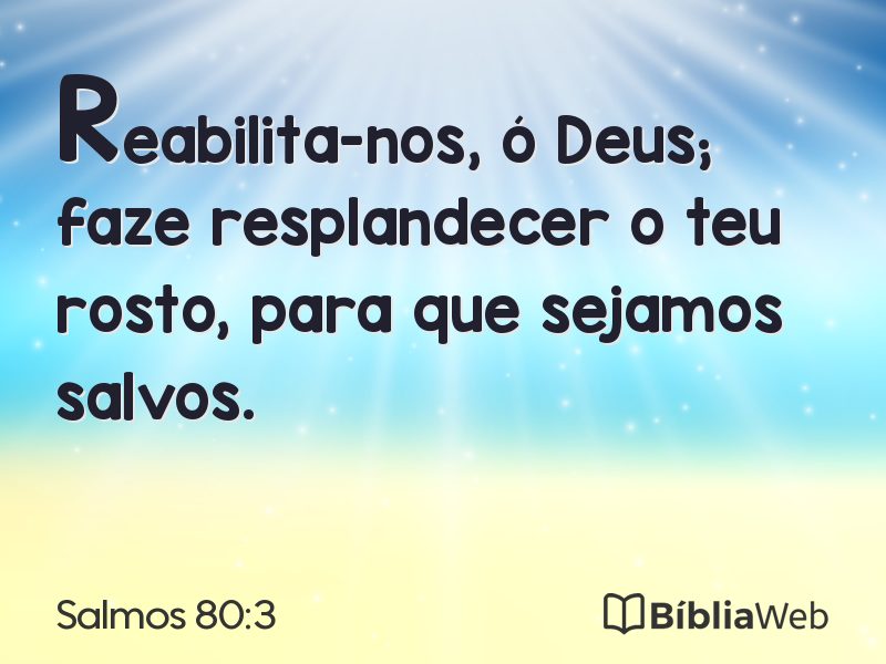 Salmos 80:3 em imagem para compartilhar