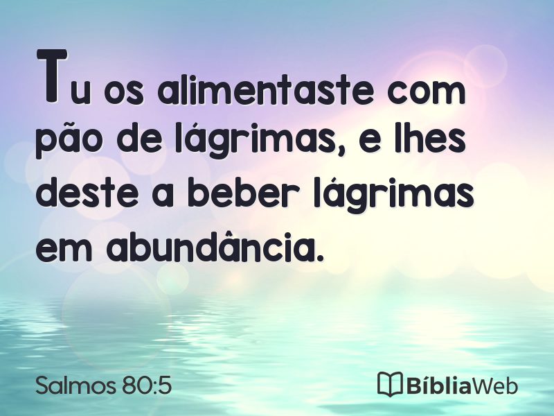 Salmos 80:5 em imagem para compartilhar