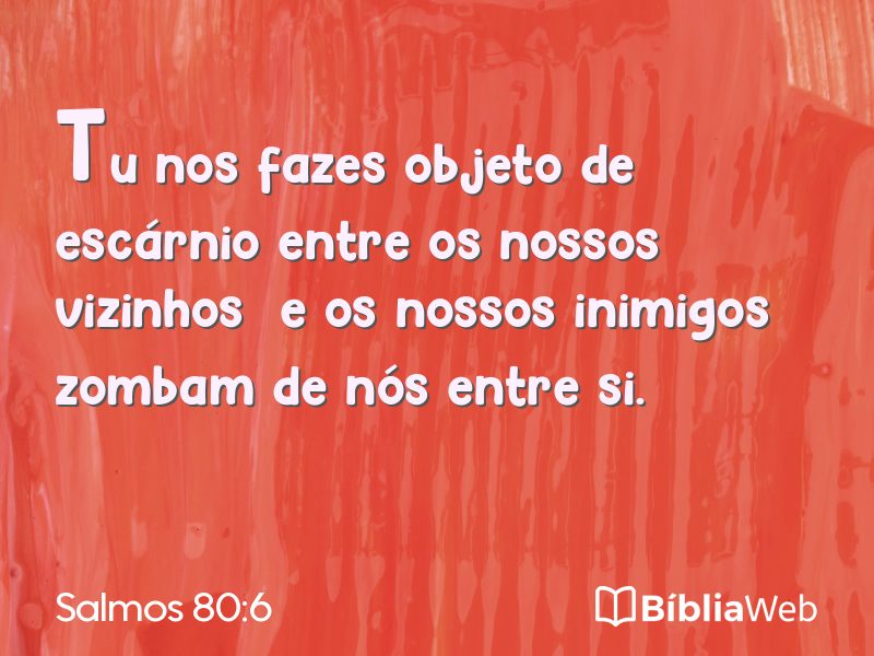 Salmos 80:6 em imagem para compartilhar
