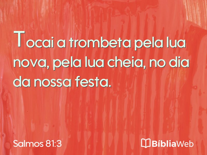 Salmos 81:3 em imagem para compartilhar