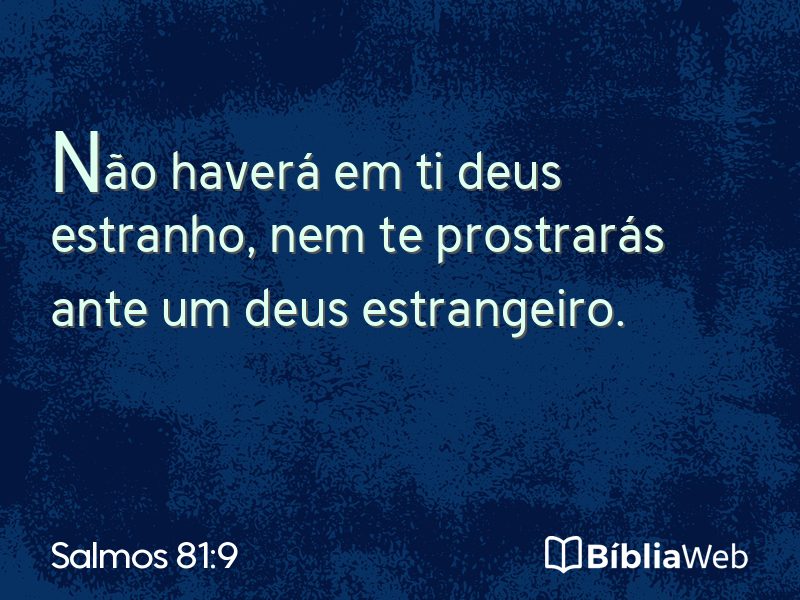 Salmos 81:9 em imagem para compartilhar