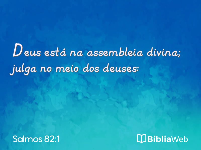 Salmos 82:1 em imagem para compartilhar